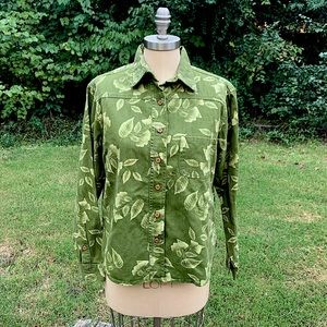 🍃Leaf Print Military Jacket🍃